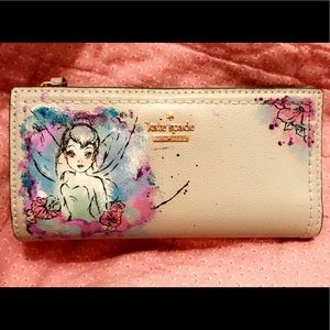 Kate Spade Custom Painted Tinker Bell Wallet